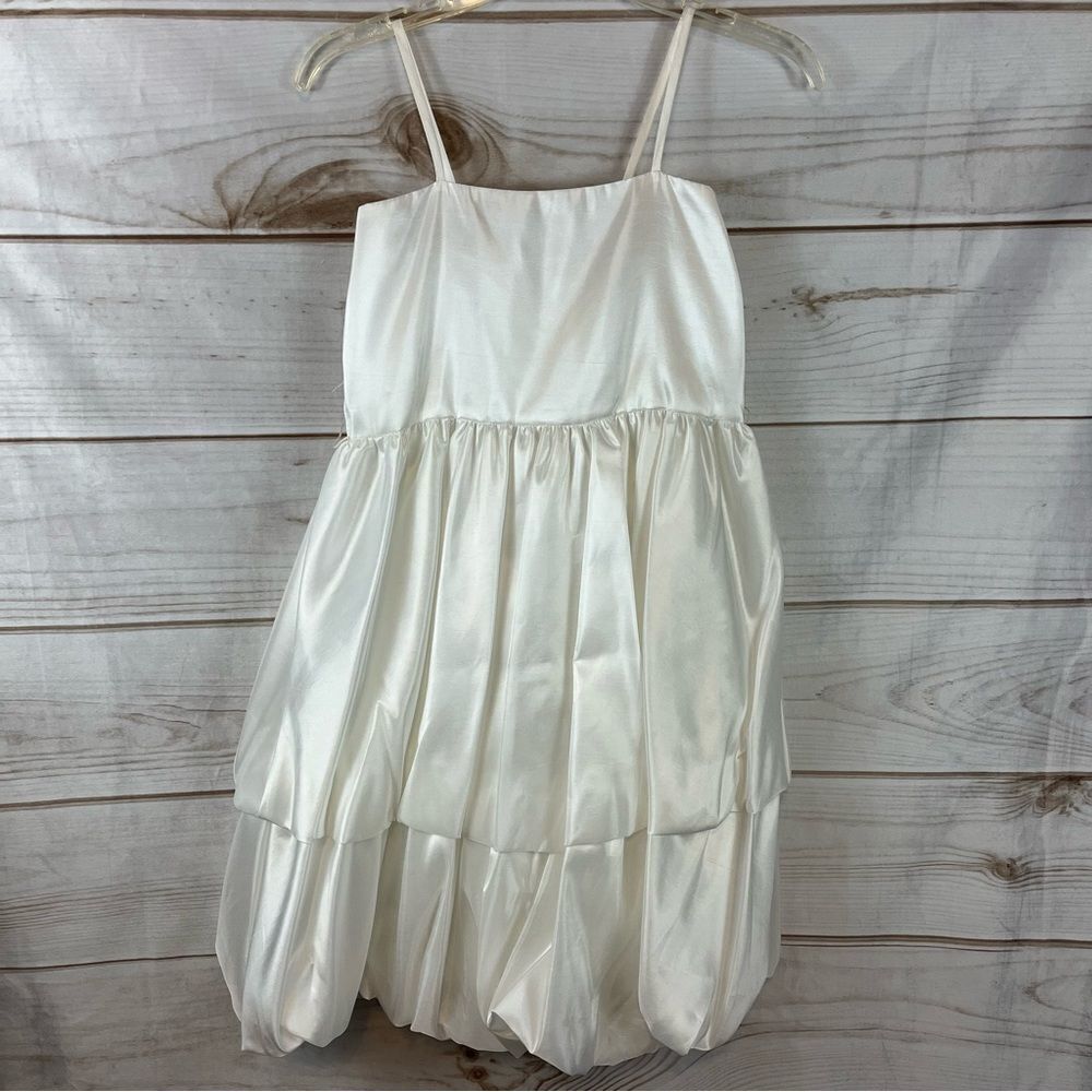 NWT Sophie Young Design Limited Full Bubble Hem White Dress Size 12 for Wedding
